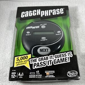 Hasbro Catch Phrase Handheld Electronic Game Black B7389 2016 NIB